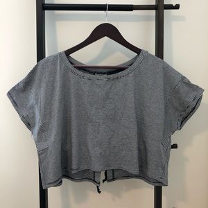 Black and White Crop Top